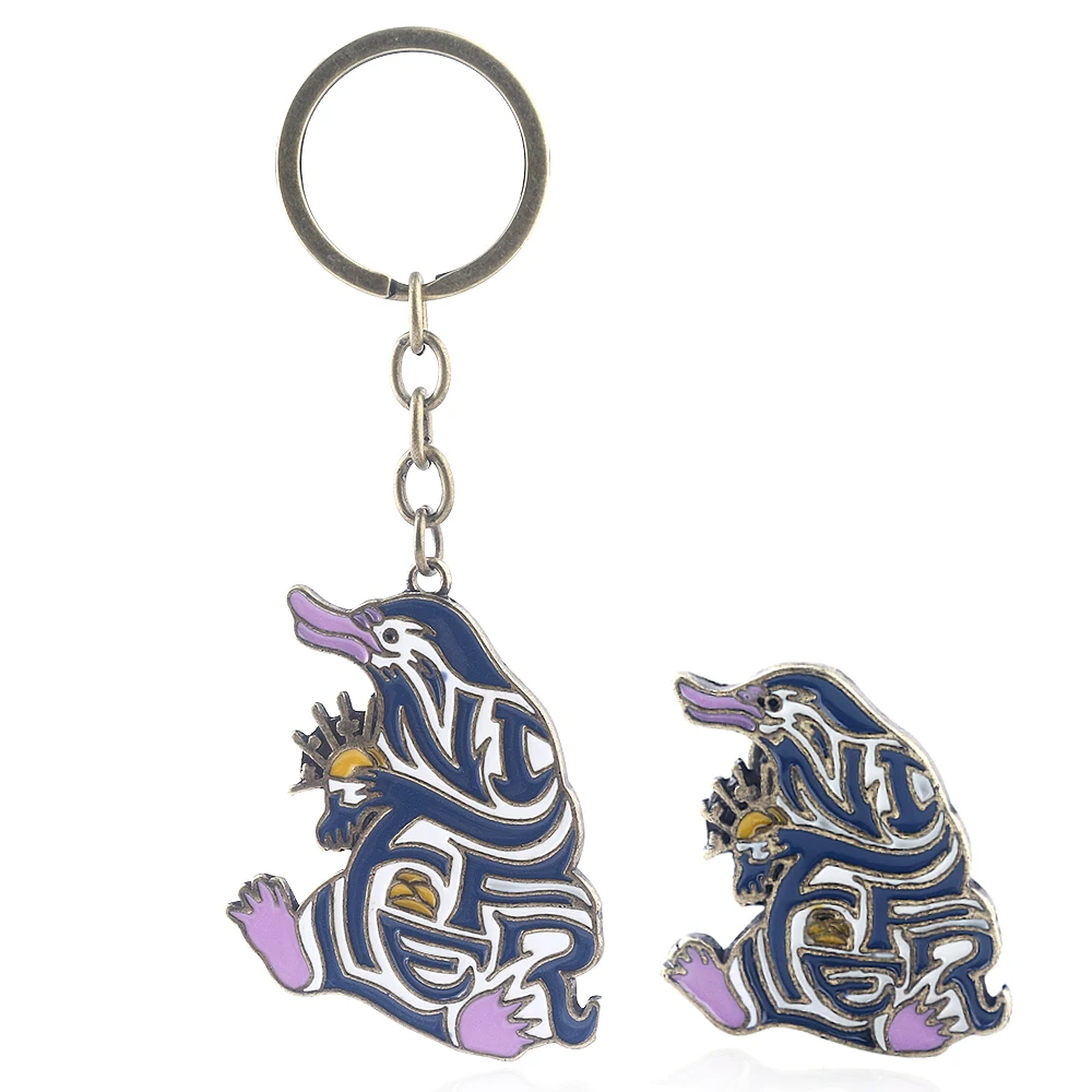 Cute Fashion Fantastic Beasts Niffler Keychain Pins Enamel Cartoon Magic Animal Keychain For Keys Bag Car Keyring Accessories
Cute Fashion Fantastic Beasts Niffler Keychain Pins Enamel Cartoon Magic Animal Keychain For Keys Bag Car Keyring Accessories