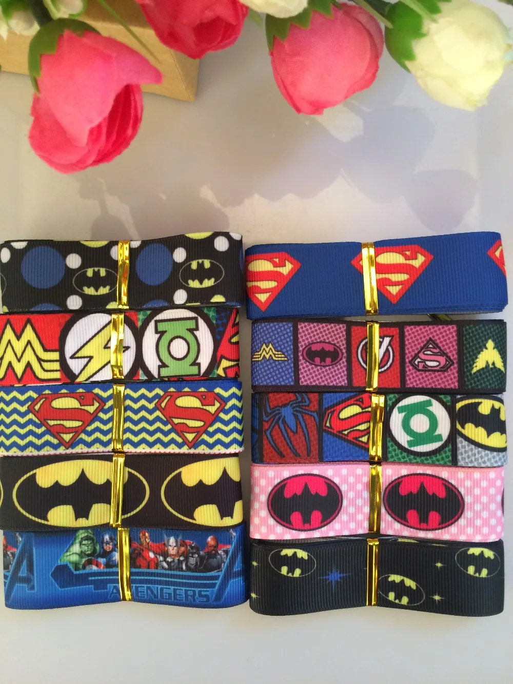 NEW mixed 10 styles 22/25mm beautiful The Avengers pattern ribbon,DIY hairbow each 1yard Ribbon Set Free shipping
NEW mixed 10 styles 22/25mm beautiful The Avengers pattern ribbon,DIY hairbow each 1yard Ribbon Set Free shipping