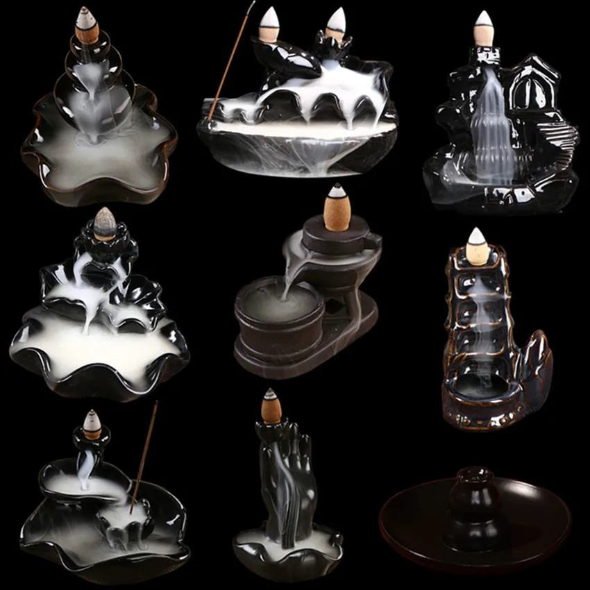 1PCS Handicraft Incense Holder Ceramic Backflow Waterfall Smoke Incense Burner Mother's Gift Censer Holder Home Decor
1PCS Handicraft Incense Holder Ceramic Backflow Waterfall Smoke Incense Burner Mother's Gift Censer Holder Home Decor