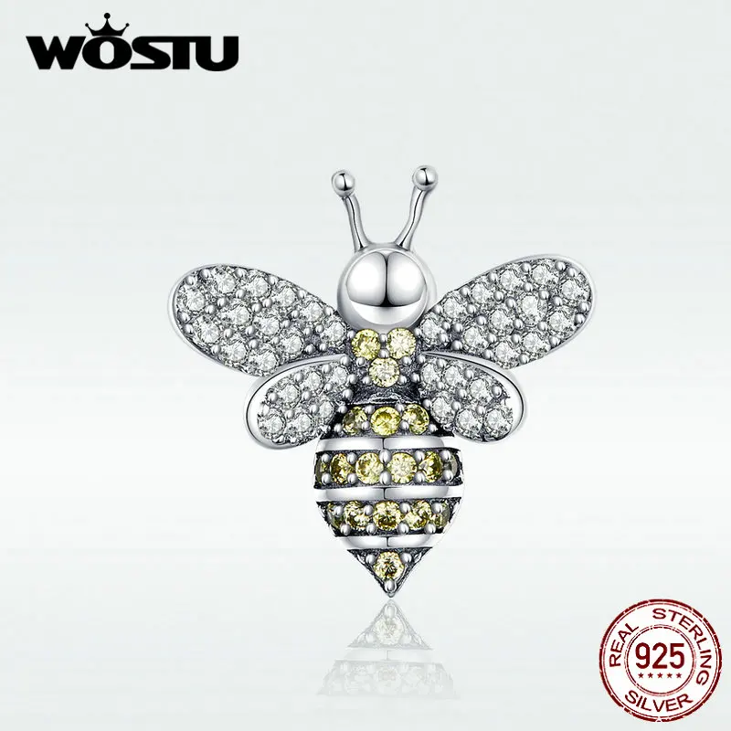 WOSTU Classic S925 Bee Beads Authentic 925 Sterling Silver Bee Charm Beads Fit Bracelet & Necklace For Women Jewelry DXC1194
WOSTU Classic S925 Bee Beads Authentic 925 Sterling Silver Bee Charm Beads Fit Bracelet & Necklace For Women Jewelry DXC1194