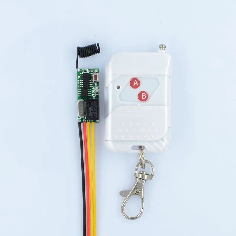 DC 5V 12V RF Wireless Radio Remote Control Switch Remote Control Lighting Mini Receiver A B Button Momentary Toggle Latched
DC 5V 12V RF Wireless Radio Remote Control Switch Remote Control Lighting Mini Receiver A B Button Momentary Toggle Latched
