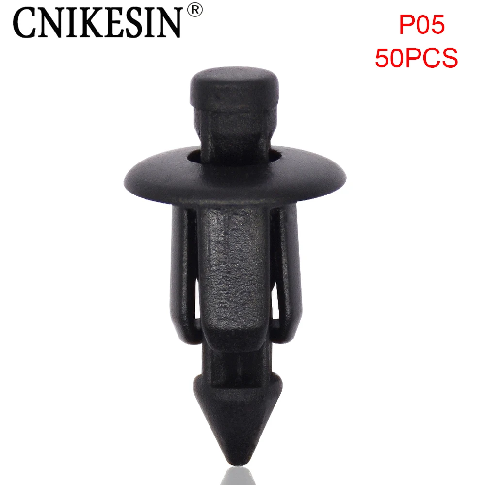 CNIKESIN 50PCS P05 6.3mm Hole Nylon Car Fastener Push Type Shield Retainers Rivets Clips for Toyota Suzuki
CNIKESIN 50PCS P05 6.3mm Hole Nylon Car Fastener Push Type Shield Retainers Rivets Clips for Toyota Suzuki