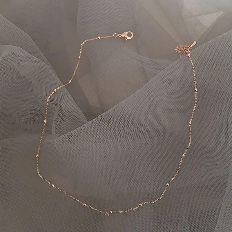 2018 Simple Vintage Rose Gold Coated Chain Short Choker Necklace for Women Wedding Party Charm Jewelry Birthday Gift
2018 Simple Vintage Rose Gold Coated Chain Short Choker Necklace for Women Wedding Party Charm Jewelry Birthday Gift
