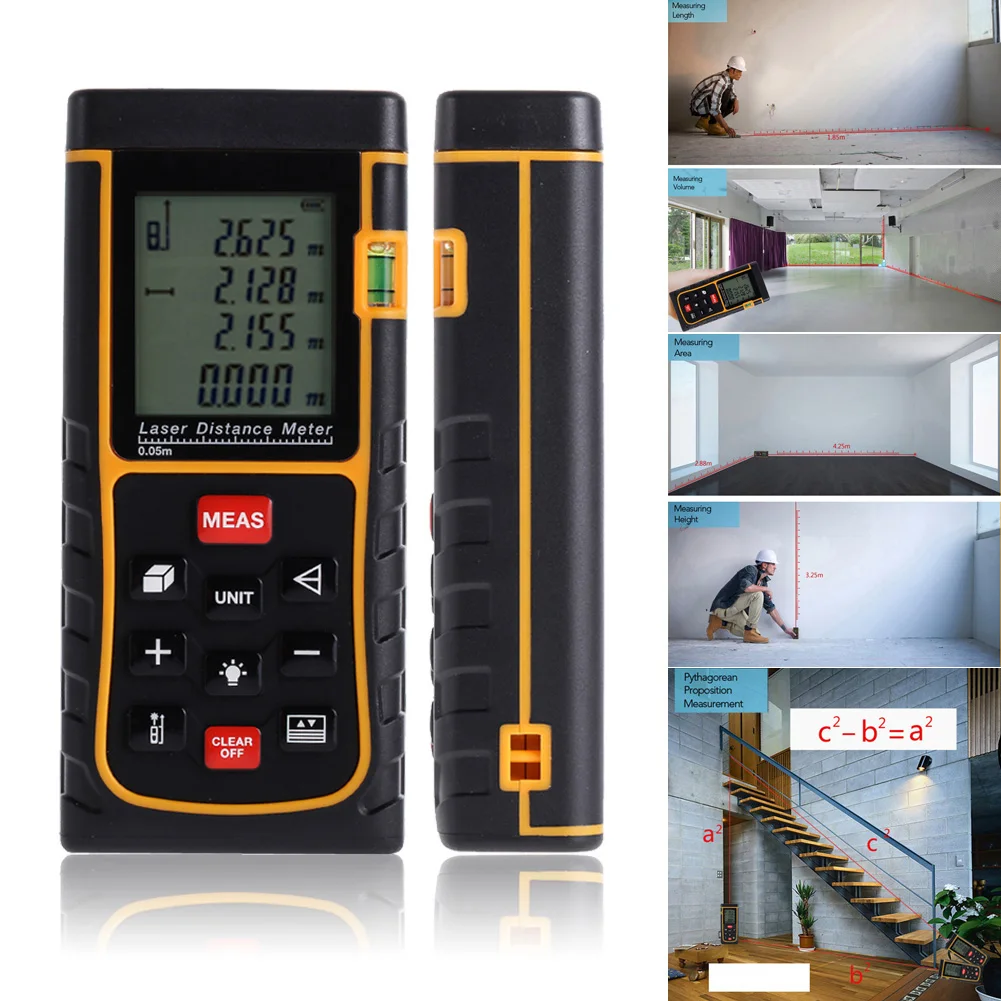 High Quality Portable 80M Handheld Digital Laser Distance Meter Range Finder Measure Diameter
High Quality Portable 80M Handheld Digital Laser Distance Meter Range Finder Measure Diameter