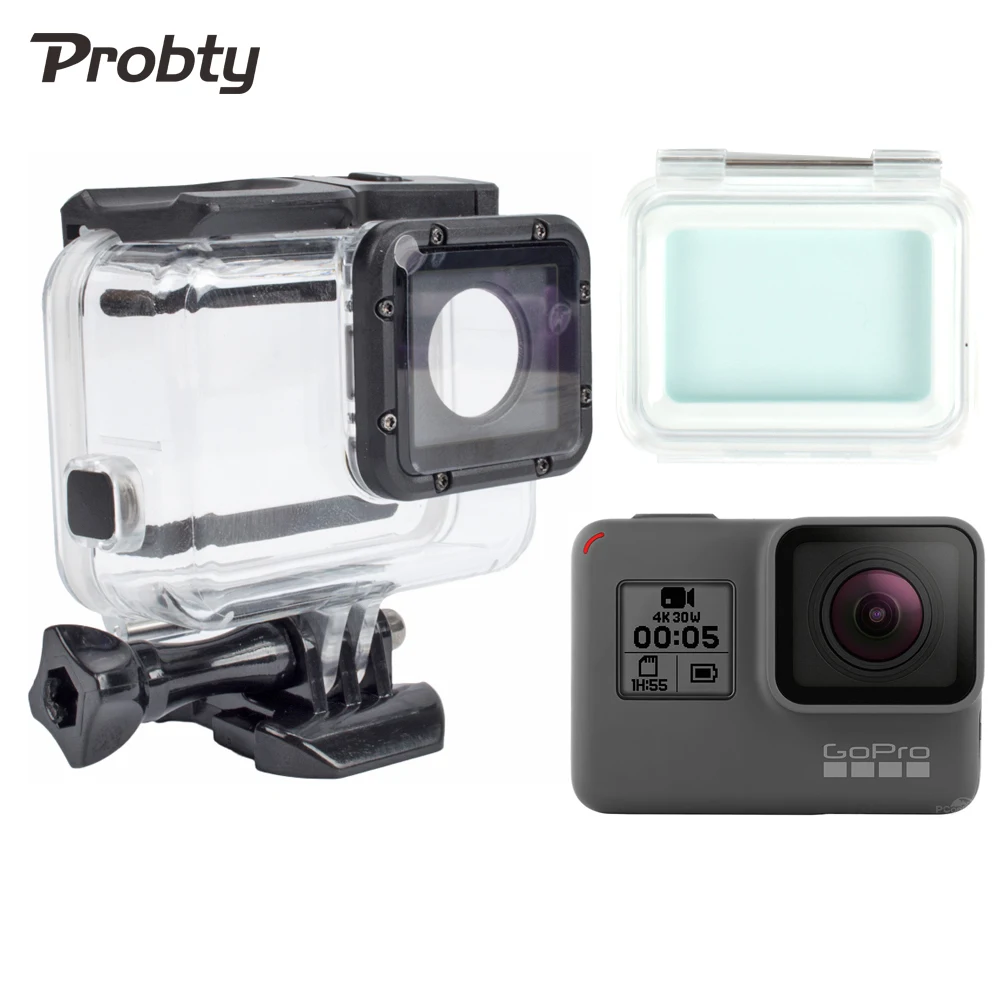Probty 60M Waterproof Underwater Diving Protective Housing Case Shell with Touch Screen Backdoor for GoPro Hero 5 Black Edition
Probty 60M Waterproof Underwater Diving Protective Housing Case Shell with Touch Screen Backdoor for GoPro Hero 5 Black Edition
