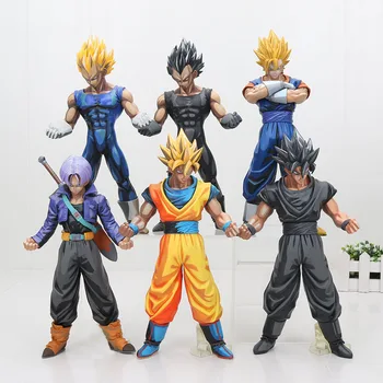 6pcs/lot 26cm Dragon ball Z MSP Vegeta Trunks vegetto Son Goku black chocolate goku PVC Action Figure Toy
6pcs/lot 26cm Dragon ball Z MSP Vegeta Trunks vegetto Son Goku black chocolate goku PVC Action Figure Toy