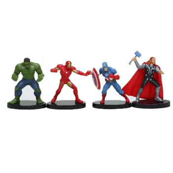 4pcs/set 8-9cm The Avengers superhero Thor Hulk Iron Man Captain Anerica PVC Action Figures Model Toys
4pcs/set 8-9cm The Avengers superhero Thor Hulk Iron Man Captain Anerica PVC Action Figures Model Toys