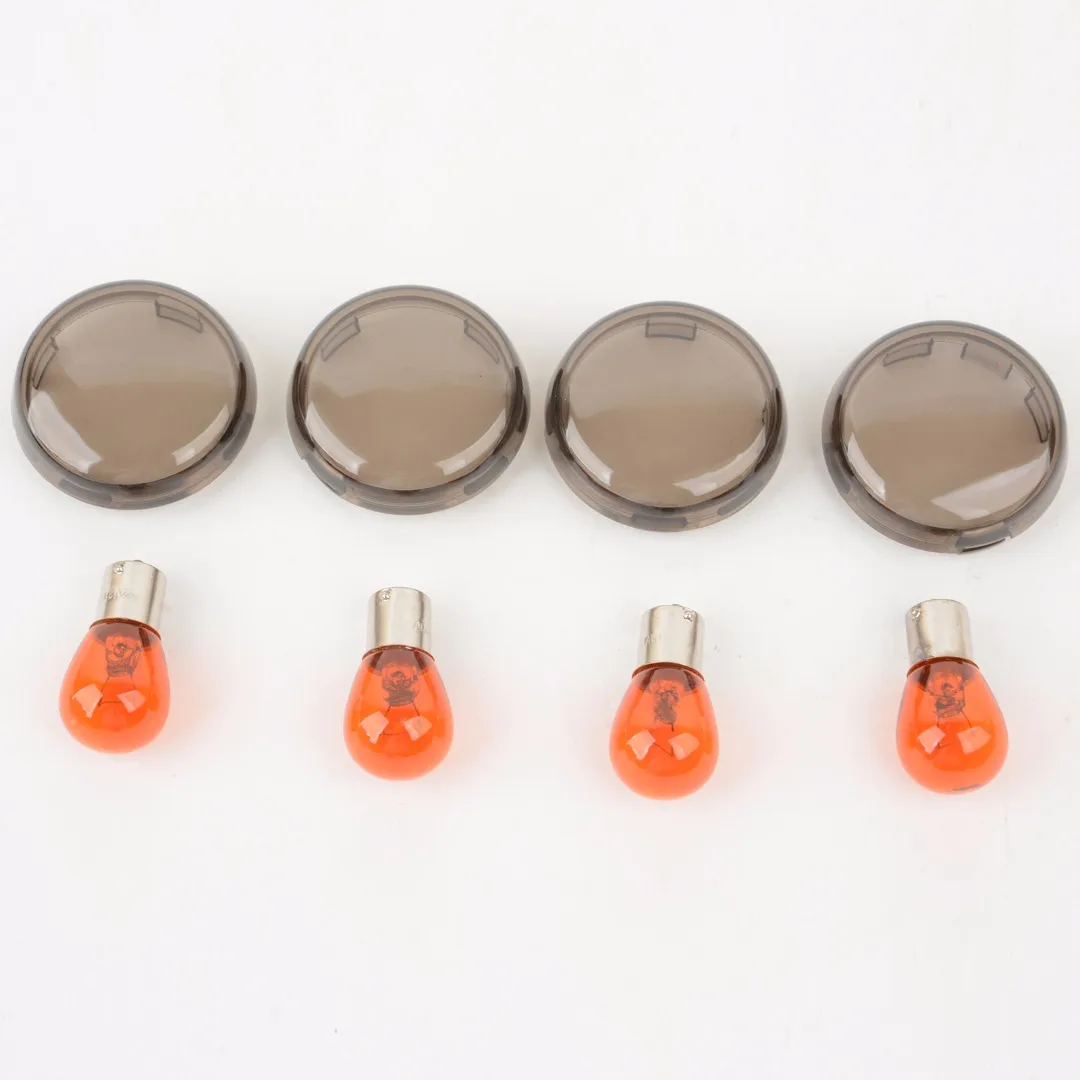 1 Set Motorcycle Turn Signal Light Lens Cover + Bulbs Smoke Amber Lamp For H-arley Sof-tail D-yna S-portster 2002 UP
1 Set Motorcycle Turn Signal Light Lens Cover + Bulbs Smoke Amber Lamp For H-arley Sof-tail D-yna S-portster 2002 UP