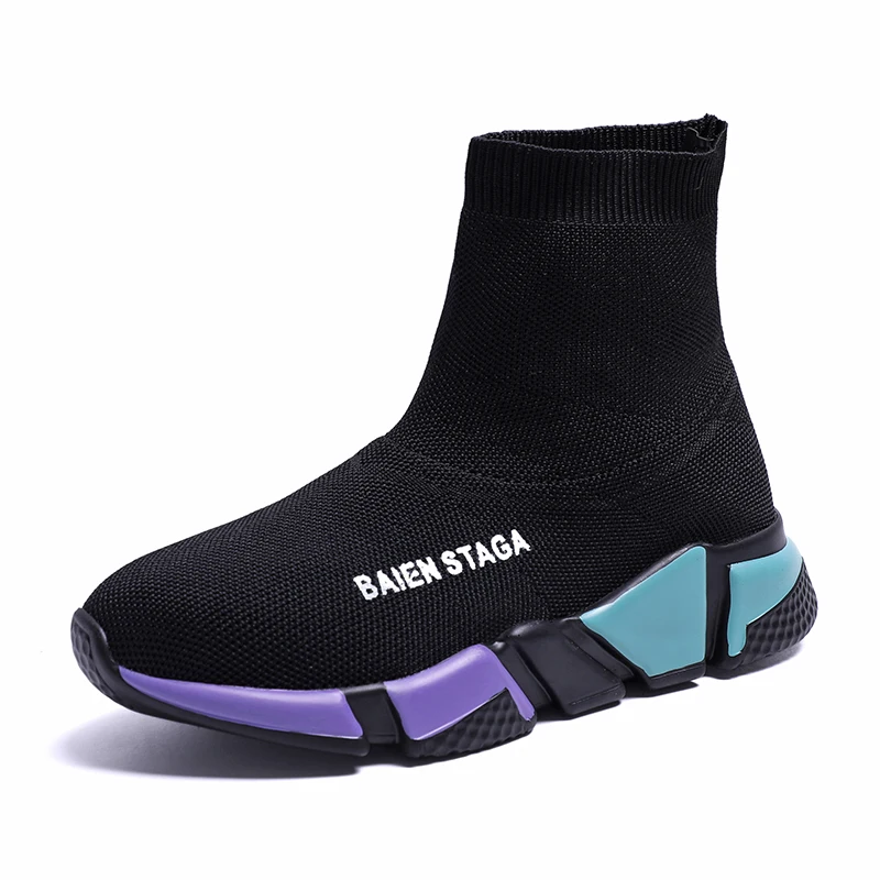 SUOVEKGO 2019 Atumn New Arrival High-top Black Elastic Fly-weaving Comfortable Thick-soled Street Shoes Womens Shoes Flats
SUOVEKGO 2019 Atumn New Arrival High-top Black Elastic Fly-weaving Comfortable Thick-soled Street Shoes Womens Shoes Flats