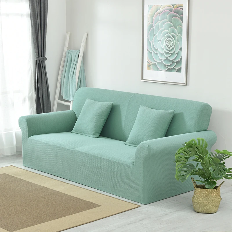 Universal Stretch Light Green Solid Color Couch Sofa Slipcovers Jacquard Plaid Sectional Sofa Cover furniture covers thick cover
Universal Stretch Light Green Solid Color Couch Sofa Slipcovers Jacquard Plaid Sectional Sofa Cover furniture covers thick cover