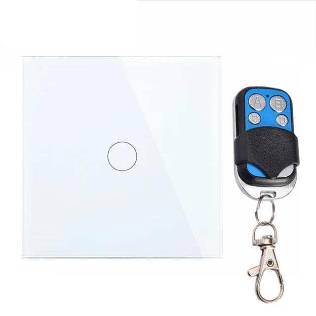 EU/UK Standard Touch Switch 1 Gang 1 Way,Wall Light Touch Screen Switch,Crystal Glass Switch Panel, Wireless Remote Control
EU/UK Standard Touch Switch 1 Gang 1 Way,Wall Light Touch Screen Switch,Crystal Glass Switch Panel, Wireless Remote Control