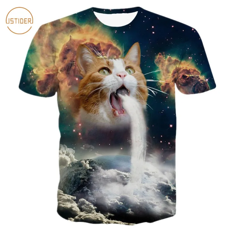 ISTider Funny Animal Cat T-Shirts 3D Print Solar Kitten Vomiting Waterfall onto Earth Vibrant T Shirt Men/Women Boys/Girls Tops
ISTider Funny Animal Cat T-Shirts 3D Print Solar Kitten Vomiting Waterfall onto Earth Vibrant T Shirt Men/Women Boys/Girls Tops