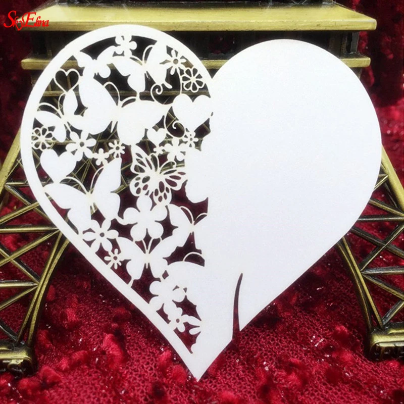 50pcs Heart Shape Cup Wine Glass Card Name Place Cards Laser Cut Wedding Decorations Birthday Bridal Favors Party Supplies 7Z
50pcs Heart Shape Cup Wine Glass Card Name Place Cards Laser Cut Wedding Decorations Birthday Bridal Favors Party Supplies 7Z
