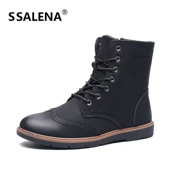 Men's Brogue Style Boots Split Leather Ankle Boots Male Slip-On Casual High Top Shoes Men Ankle Boots Moccasins Eu 39-44 AA10273
Men's Brogue Style Boots Split Leather Ankle Boots Male Slip-On Casual High Top Shoes Men Ankle Boots Moccasins Eu 39-44 AA10273