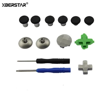 11pcs Replacement Parts for XBox One Elite PS4 Controller Joystick Metal Magnetic Thumb Cap Swap Sticks Buttons Mod Kit
11pcs Replacement Parts for XBox One Elite PS4 Controller Joystick Metal Magnetic Thumb Cap Swap Sticks Buttons Mod Kit