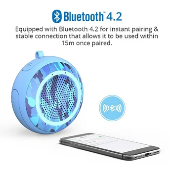 Smart Bluetooth speakers portable sport outdoor audio shock bass waterproof support TF card voice prompt phone HD call function
Smart Bluetooth speakers portable sport outdoor audio shock bass waterproof support TF card voice prompt phone HD call function