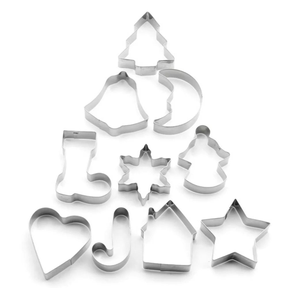 10PCS/SET Stainless Steel Bakeware Moulds Christmas Tree Series Home Kitchen DIY Biscuit Cutter Dessert Cake Decoration Tools
10PCS/SET Stainless Steel Bakeware Moulds Christmas Tree Series Home Kitchen DIY Biscuit Cutter Dessert Cake Decoration Tools