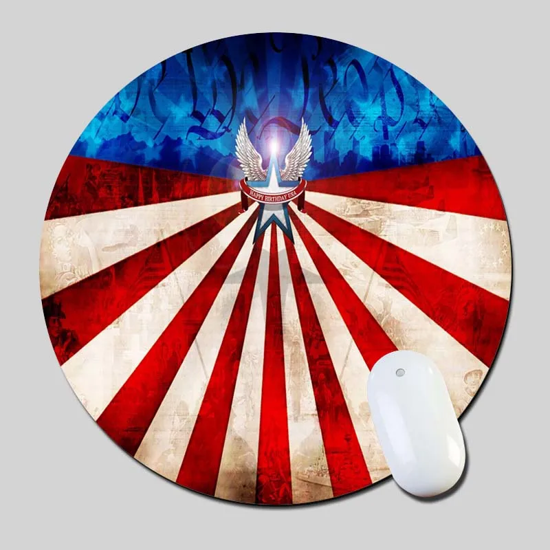4Th Of July 2016 Round Gaming font b Mouse b font Mats font b Mice b