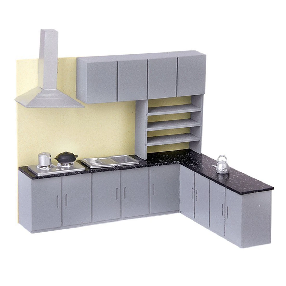 Simulation Kitchen Cabinet Set Model Kit Furniture 1 25