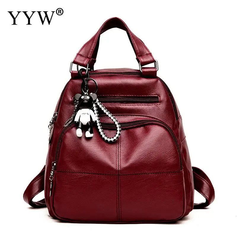 YYW 2018 Vintage Bag Pack Leather Backpack Retro Zipper Soft Surface Rucksack Black Red Sac A Dos Mochila Feminina
YYW 2018 Vintage Bag Pack Leather Backpack Retro Zipper Soft Surface Rucksack Black Red Sac A Dos Mochila Feminina