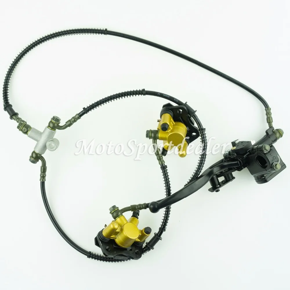 Front Disc Brake Master Cylinder Hydrualic Caliper Assembly for Chinese 50cc 70cc 90cc 110cc 125cc ATV Quad
Front Disc Brake Master Cylinder Hydrualic Caliper Assembly for Chinese 50cc 70cc 90cc 110cc 125cc ATV Quad