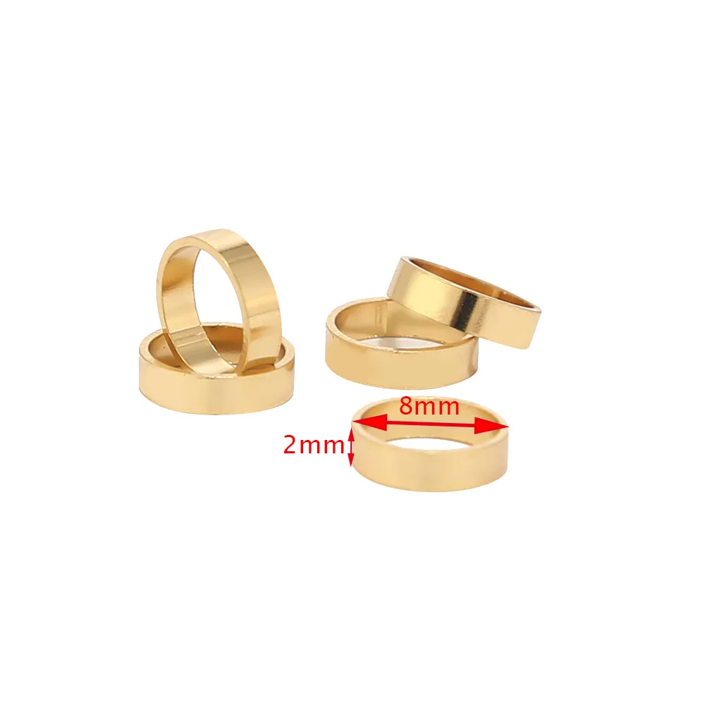 100PCS Stainless Steel 8mm Round Closed Seamless Jump Rings Gold Connector Findings For Jewelry Making
100PCS Stainless Steel 8mm Round Closed Seamless Jump Rings Gold Connector Findings For Jewelry Making