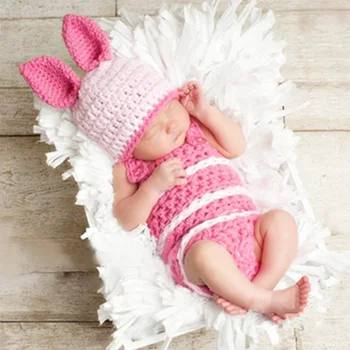 Baby photo props pink bunny costume newborn photography crochet infant clothes outfit baby girl cute suit photo shoot fotografia
Baby photo props pink bunny costume newborn photography crochet infant clothes outfit baby girl cute suit photo shoot fotografia