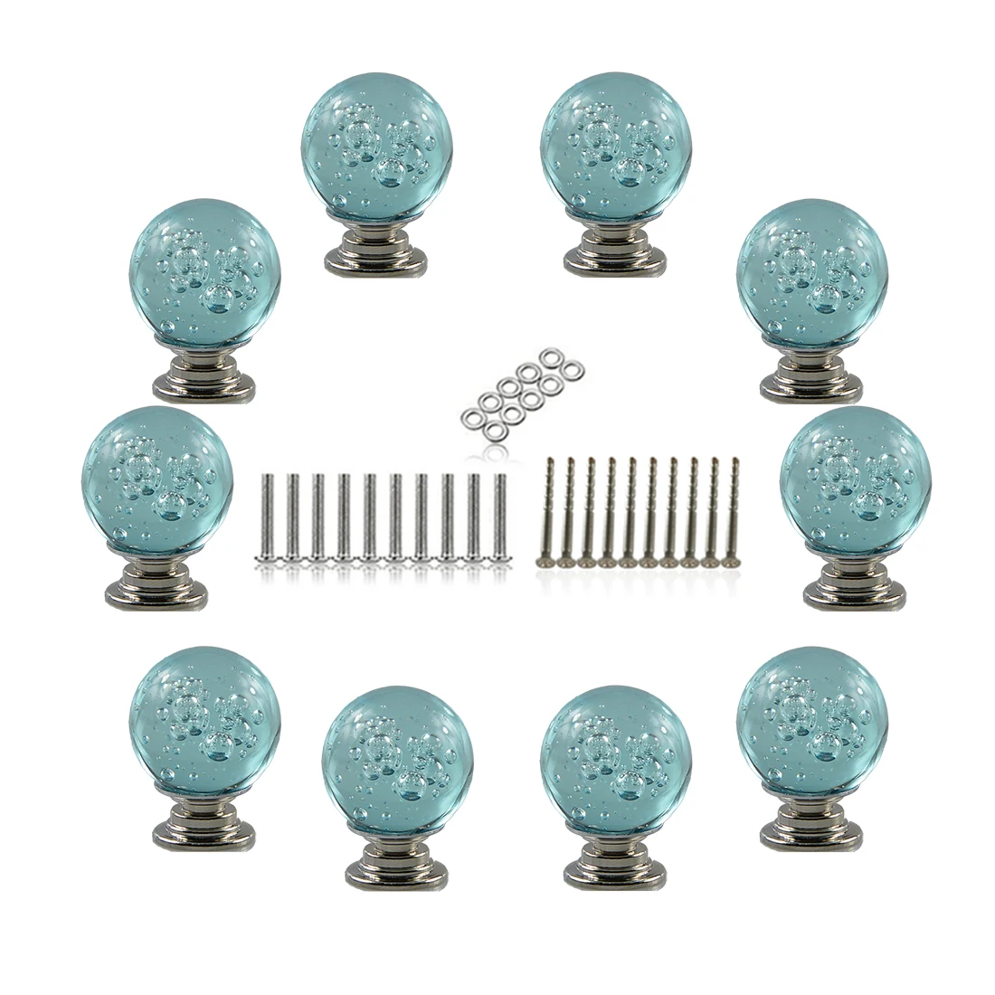 10Pcs Crystal Bubble Ball Furniture Handles Creative Doork Cabinet nob for Cabinet Drawer Wardrobe Door - Blue
10Pcs Crystal Bubble Ball Furniture Handles Creative Doork Cabinet nob for Cabinet Drawer Wardrobe Door - Blue