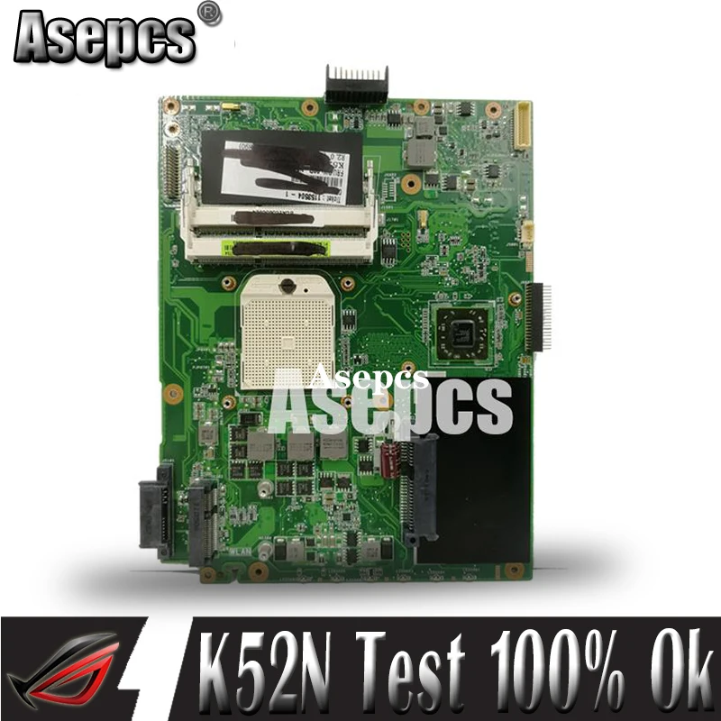 Asepcs K52N материнская плата для ноутбука For Asus K52 X52N A52N тест оригинальная | Компьютеры