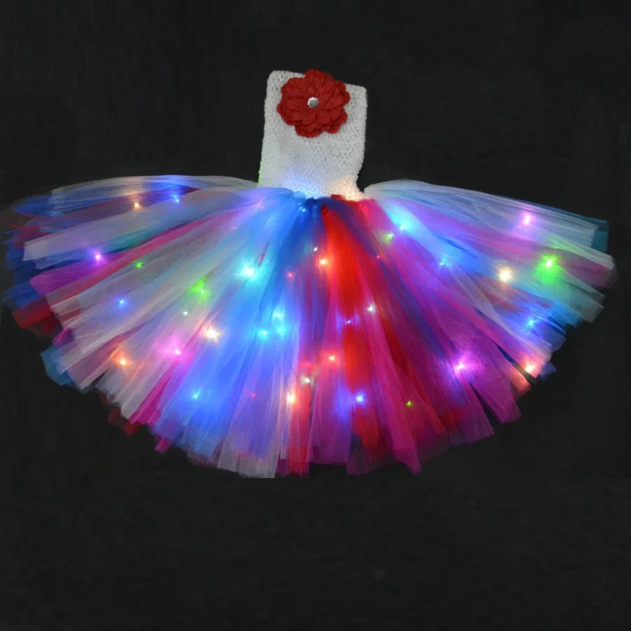 LED Glowing Light Kids Girls Dress Princess Suspender Tutu Dresses Ball Gown Children Clothing Wedding Party Dress Costume
LED Glowing Light Kids Girls Dress Princess Suspender Tutu Dresses Ball Gown Children Clothing Wedding Party Dress Costume