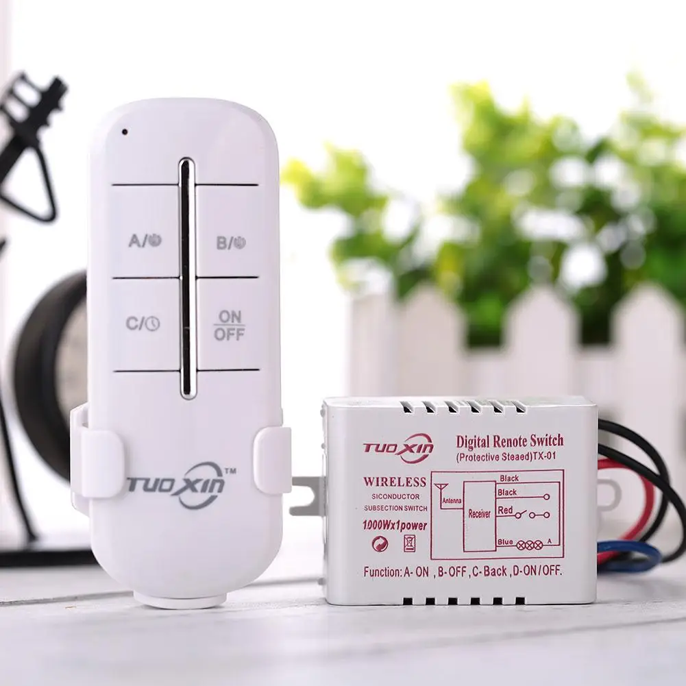 1 Channel Way ON/OFF Digital Wireless Light 110V Garage Wall New Switch Splitter Box with Remote Control
1 Channel Way ON/OFF Digital Wireless Light 110V Garage Wall New Switch Splitter Box with Remote Control