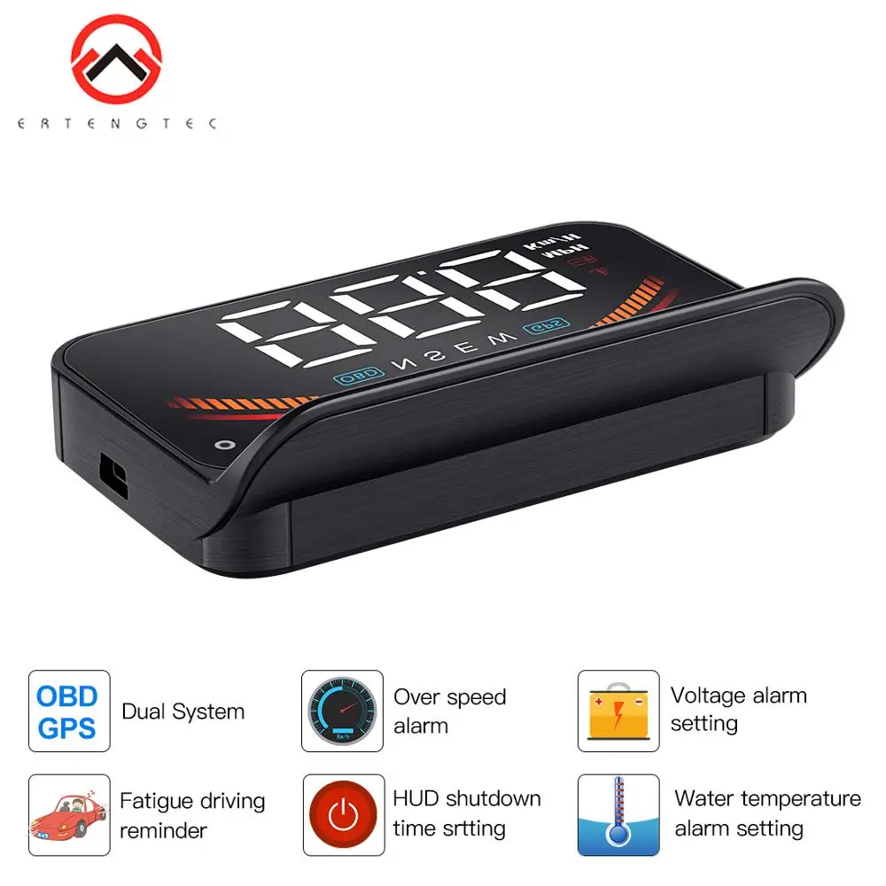 Hud Display Car GPS Speedometer Overspeed Voltage Warning System GPS+OBD 2 Computer Car Projector Windshield Headup Display
Hud Display Car GPS Speedometer Overspeed Voltage Warning System GPS+OBD 2 Computer Car Projector Windshield Headup Display