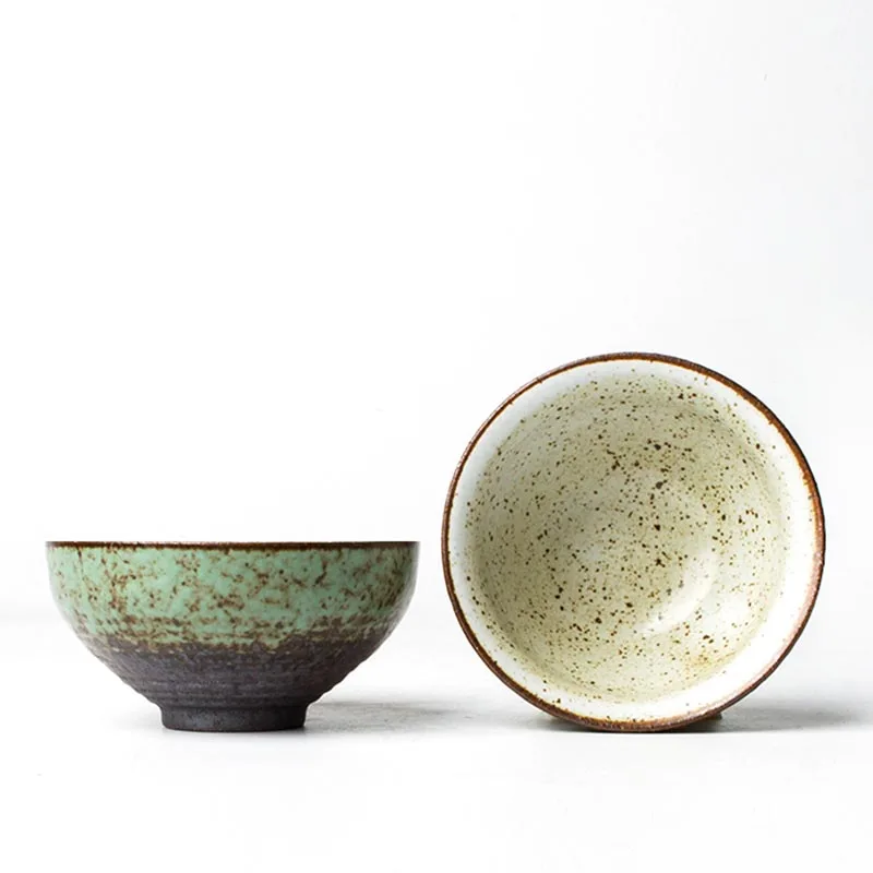 50ml Japanese Style Vintage Coarse Pottery Rust Glaze Teacup Pu'er Master Cup Ceramic Crafts Kung Fu Tea Set Handmade Sake Bowls
50ml Japanese Style Vintage Coarse Pottery Rust Glaze Teacup Pu'er Master Cup Ceramic Crafts Kung Fu Tea Set Handmade Sake Bowls