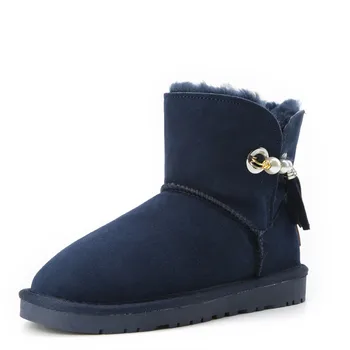 Top Quality Women Shoes Fashion Snow Boots Genuine Sheepskin Leather Warm Natural Fur Winter Shoes Real Wool Women Ankle Boots
Top Quality Women Shoes Fashion Snow Boots Genuine Sheepskin Leather Warm Natural Fur Winter Shoes Real Wool Women Ankle Boots