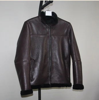2019 men's genuine sheepskin leather shearing overcoat warm jacket for male woolen cashmere liner brown plus size xxxxxl 4xl 5xl
2019 men's genuine sheepskin leather shearing overcoat warm jacket for male woolen cashmere liner brown plus size xxxxxl 4xl 5xl