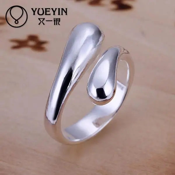 New Silver Jewelry Fashion Ring Drop Water Shape Opening Adjustable Size Ring for Men New Design Finger Ring for Lady R012
New Silver Jewelry Fashion Ring Drop Water Shape Opening Adjustable Size Ring for Men New Design Finger Ring for Lady R012