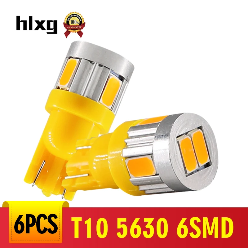 HLXG 6PCST10 W5W Car LED Turn Signal Bulb Auto Interior Dome Reading Light Wedge Side Parking Reverse Brake Lamp 5W5 5630 6smd
HLXG 6PCST10 W5W Car LED Turn Signal Bulb Auto Interior Dome Reading Light Wedge Side Parking Reverse Brake Lamp 5W5 5630 6smd