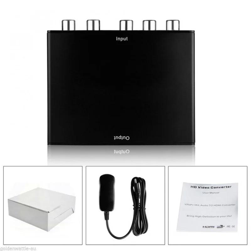 1080P 5 RCA RGB компонент YPbPr видео + R/L аудио вход в HDMI-совместимый Выход конвертер коробка адаптер HDTV с разъемом переменного тока
1080P 5 RCA RGB компонент YPbPr видео + R/L аудио вход в HDMI-совместимый Выход конвертер коробка адаптер HDTV с разъемом переменного тока