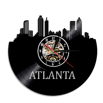 USA City Atlanta Skyline Vinyl Clock Cityscape Vinyl Record Wall Clock Georgia Skyline Silhouette Wall Art Travel Gift
USA City Atlanta Skyline Vinyl Clock Cityscape Vinyl Record Wall Clock Georgia Skyline Silhouette Wall Art Travel Gift
