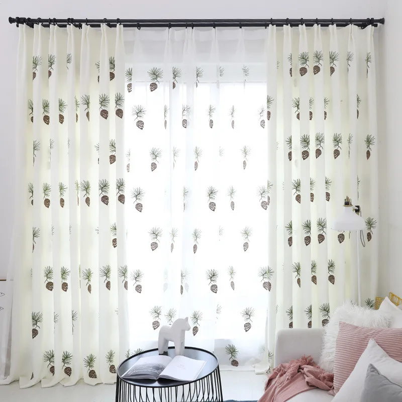 Nordic Cartoon Pine Cone Embroidered Blackout Curtains for Kids Room Children Baby Room Fresh Curtain for Living Room Window
Nordic Cartoon Pine Cone Embroidered Blackout Curtains for Kids Room Children Baby Room Fresh Curtain for Living Room Window