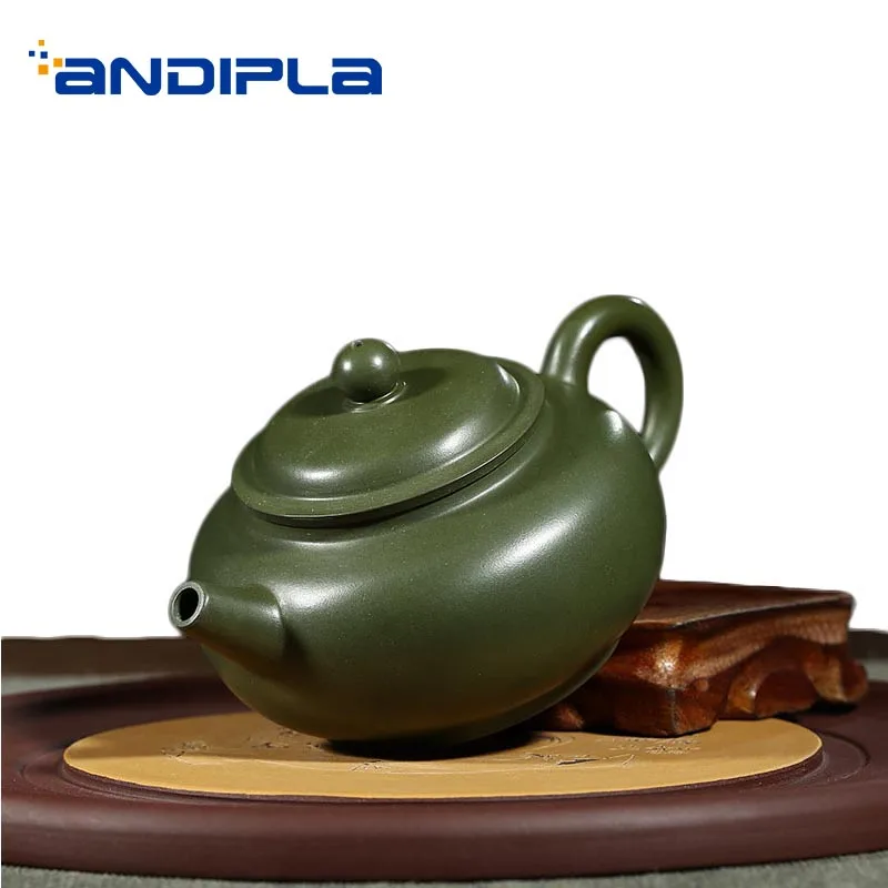 

200ml Authentic Yixing Purple Clay Teapot Raw Ore Min Guo Green Mud Zisha Pot Household Drinkware Hotel Tea Ceremony Kettles
