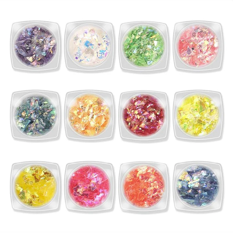 12 Colors Candy Laser Nail Art Sequins Decoration Pieces Of Candy Sequins Nail Press on Nail Colorful Nail Art Decoration LAC01
12 Colors Candy Laser Nail Art Sequins Decoration Pieces Of Candy Sequins Nail Press on Nail Colorful Nail Art Decoration LAC01
