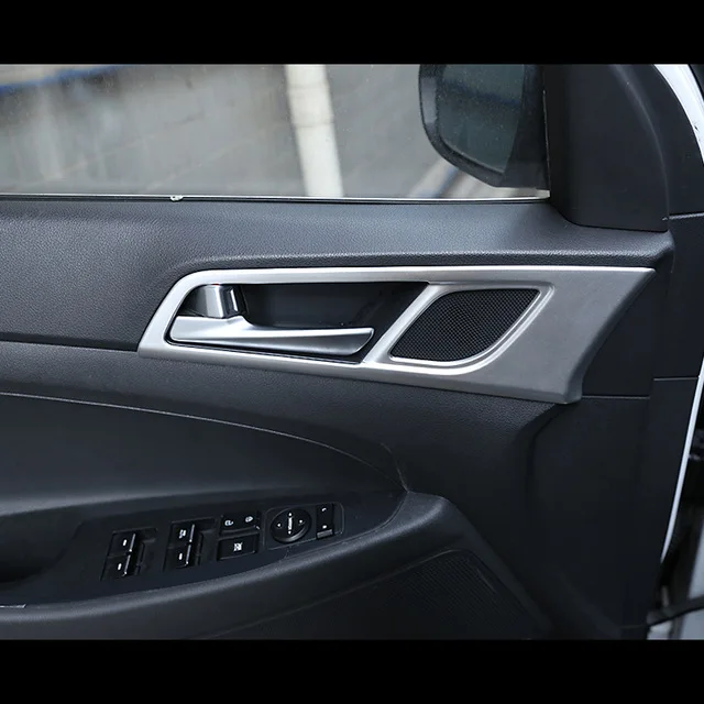 ABS Matte For Hyundai Tucson 2015/16/17/18/19 LHD Car inner door Bowl protector frame Cover Trim Car Styling accessories 4pcs 
ABS Matte For Hyundai Tucson 2015/16/17/18/19 LHD Car inner door Bowl protector frame Cover Trim Car Styling accessories 4pcs