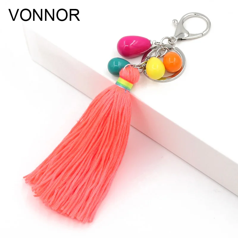 VONNOR Jewelry Bohemian Keychain Acrylic beads Tassel Key Chain Boho Women bag Accessories Car Key Chains trinket Dropshipping
VONNOR Jewelry Bohemian Keychain Acrylic beads Tassel Key Chain Boho Women bag Accessories Car Key Chains trinket Dropshipping