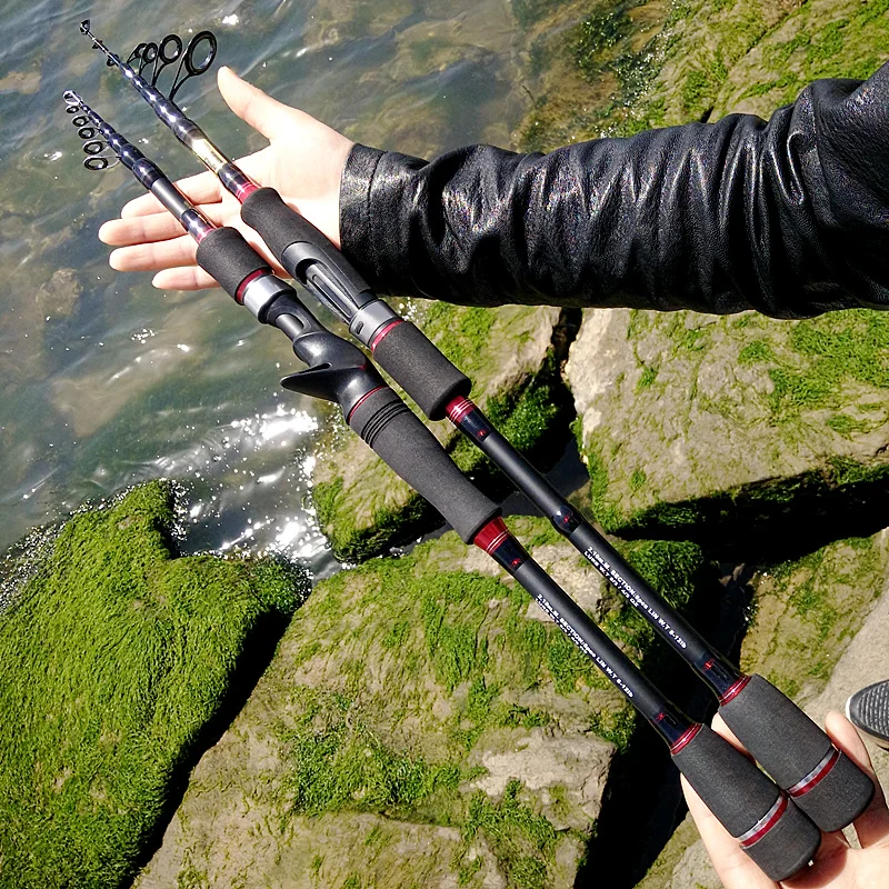telescopic fishing rod spinning casting carbon lure rod M power 2.1/2.4/2.7m,lure 10-21g contracted fish pole protable surf rod 
telescopic fishing rod spinning casting carbon lure rod M power 2.1/2.4/2.7m,lure 10-21g contracted fish pole protable surf rod