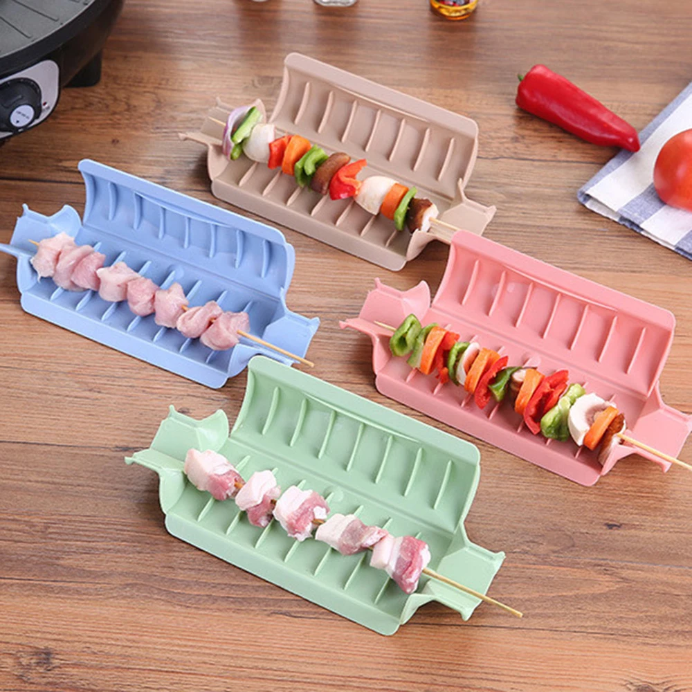 1PC Barbecue Skewer Slip-proof Originality Wear Meat Vegetable String Cooking Accessories Multi-function Needle With Box for BBQ
1PC Barbecue Skewer Slip-proof Originality Wear Meat Vegetable String Cooking Accessories Multi-function Needle With Box for BBQ