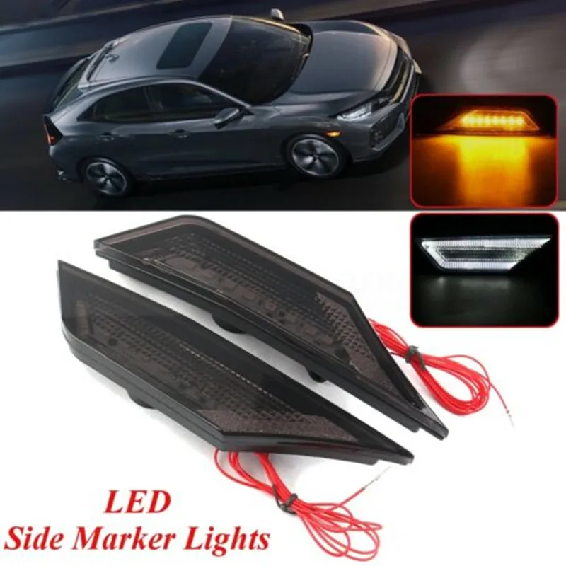 1Pair Front Side Marker Lights with Switchback Turn Signal Function For Honda Civic 2016-2018 Body Kits TurnLights Set
1Pair Front Side Marker Lights with Switchback Turn Signal Function For Honda Civic 2016-2018 Body Kits TurnLights Set