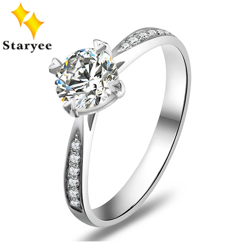 STARYEE Genuine 14K White Gold 1 Carat Forever One Moissanite Gold Rings For Women Fashion Gold Ring Free Shipping
STARYEE Genuine 14K White Gold 1 Carat Forever One Moissanite Gold Rings For Women Fashion Gold Ring Free Shipping