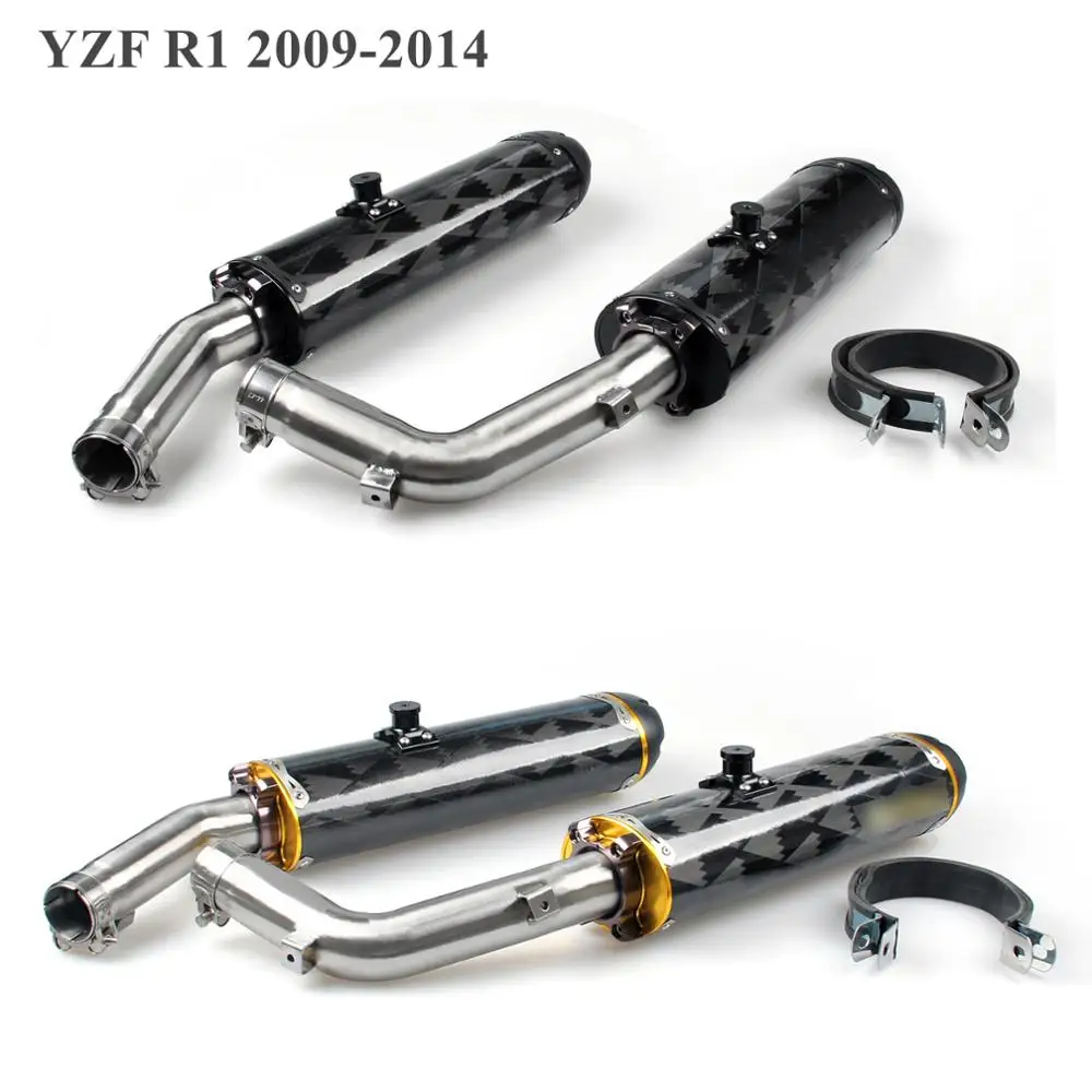 Artudatech 2x Carbon Fiber Muffler Exhaust Slip On Pipes For Yamaha YZF R1 2009 2010 2011 2012 2013 2014
Artudatech 2x Carbon Fiber Muffler Exhaust Slip On Pipes For Yamaha YZF R1 2009 2010 2011 2012 2013 2014