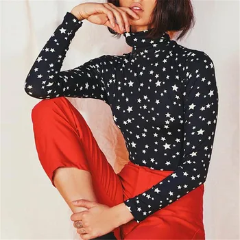 New Woman Star Shape Printed Bodysuit Bodycon Skinny Body Suit Turtleneck Long Sleeve Playsuit Printed Romper Jumpsuits
New Woman Star Shape Printed Bodysuit Bodycon Skinny Body Suit Turtleneck Long Sleeve Playsuit Printed Romper Jumpsuits